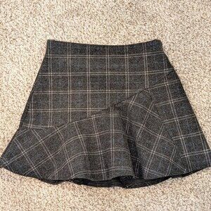 Xinxinjia Plaid Lined‎ mini skirt, Size S